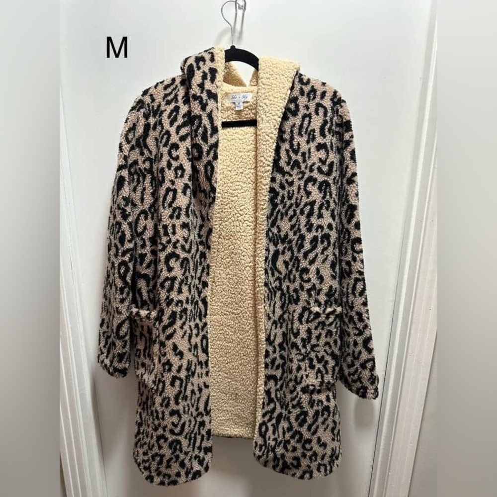 Teddy Cheetah Print Boutique Jacket